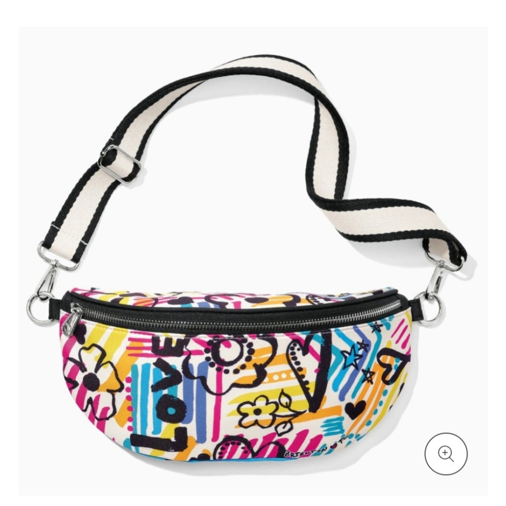 🌈 BRIGHTON GRAFFITI LOVE CROSSBODY  BELT BAG